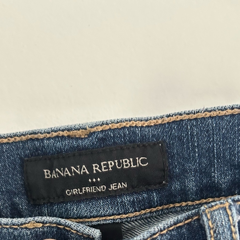 Banana Republic Blue Girlfriend Jean Shorts